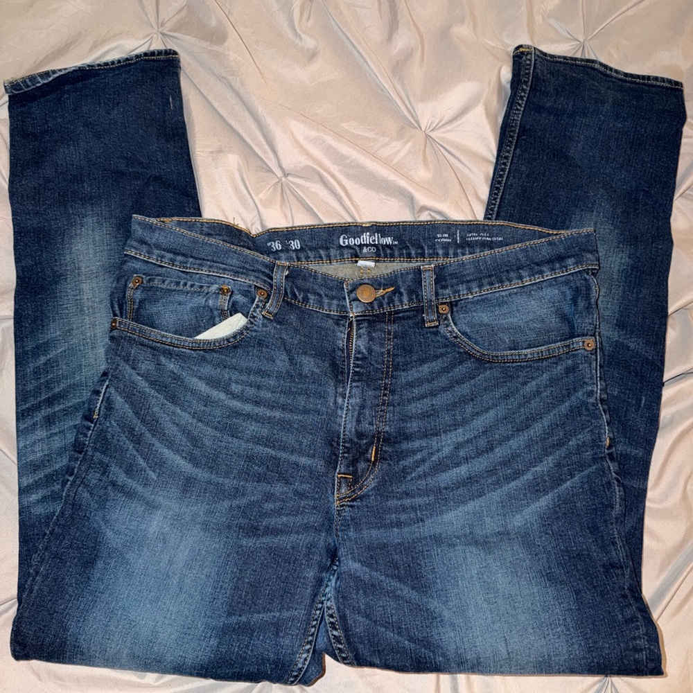 Goodfellow & Co Men's Dark Blue Slim Jeans